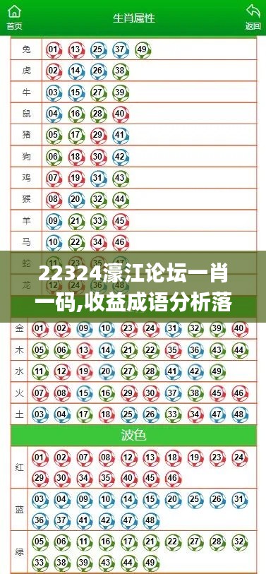 22324濠江论坛一肖一码,收益成语分析落实_kit8.613