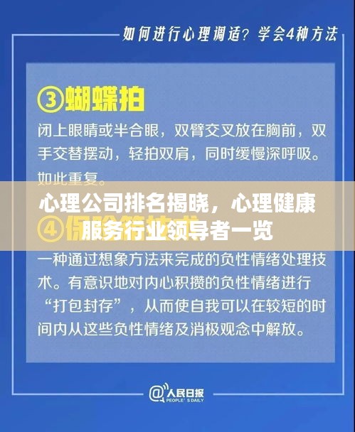 心理公司排名揭晓，心理健康服务行业领导者一览