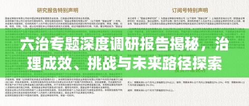 六治专题深度调研报告揭秘，治理成效、挑战与未来路径探索