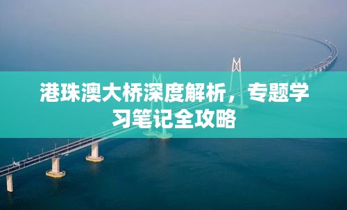 港珠澳大桥深度解析，专题学习笔记全攻略